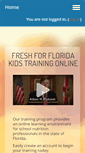 Mobile Screenshot of freshforfloridakidstraining.com